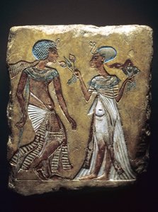 Bahçede Gezinme, Tutankhamun ve karısı Ankhesenamun
