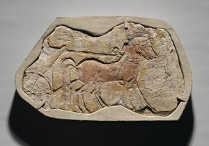 Tell el-Amarna, New Kingdom, c.1353-1336 M.Ö. (boyalı alçı sıva)