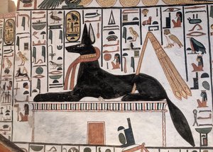 Anubis Mezarı Nefertari (duvar resmi) by Egyptian 19th Dynasty