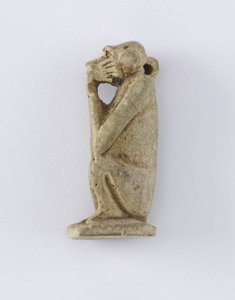 Oturan maymun, Yeni Krallık, MÖ 1292-1190 (kil)