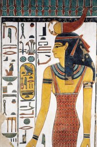 Tanrıça Selkis, fresk, antre girişi, Nefertari Mezarı (QV66), Kraliçeler Vadisi, Thebes (Unesco Dünya Mirası Listesi) by Egyptian 19th Dynasty