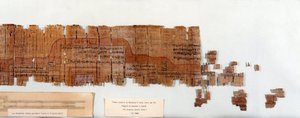 Mısır antikası: Firavun Ramses IV (1154-1143 BC) 20. hanedanının mezarının planını temsil eden papirüs. Torino, Mısır müzesi by Egyptian 20th Dynasty