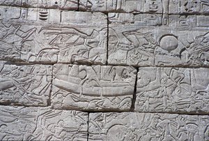 Deniz Halkı, Ramses III Deniz Savaşı, Medinet Habu, MÖ 1195-64