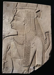 İlahi bir eşin kabartması, Geç Dönem, yaklaşık MÖ 780-656 (kumtaşı)