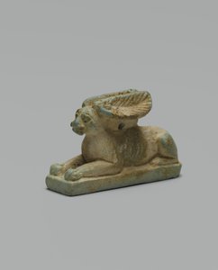 Tavşan muska (sırlı fayans) by Egyptian 26th Dynasty