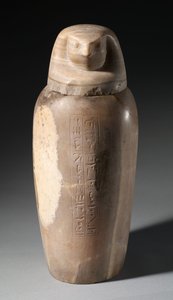 Şahin Başlı Kanopik Kavanoz, MÖ 664-525 by Egyptian 26th Dynasty