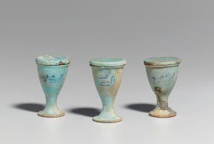 Üç fincan, MÖ 664-30, Geç - Ptolemaios Dönemi by Egyptian 26th Dynasty
