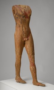Bir İnsan Figürü, MÖ 2494-2345 arası (geso ve boya izleri olan ahşap)