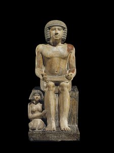 Katipler Sekhemka Müfettişi Heykeli, MÖ 2400-2300 dolayları by Egyptian 5th Dynasty