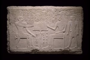 Thenti Mezarından Duvar Parçası, MÖ 2524-2400 by Egyptian 5th Dynasty