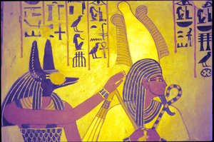Antik Mısır, Duvar resmi, Sennufer Mezarı, Soyluların Mezarı, Thebes by Egyptian Egyptian