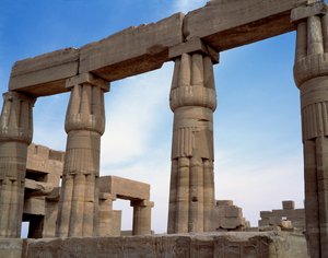 Mısır antikası: Karnak tapınağının görünümü. Mısır by Egyptian Egyptian