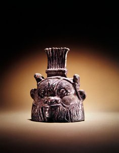 Bes (bronz) şeklinde çan by Egyptian Ptolemaic Period