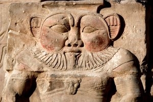 Mısır antikası: tanrı Bes. Tanrıça Hathor