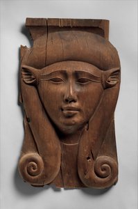 Bir Hathor Sütunundan Panel, MÖ 380–200 (sedir) by Egyptian Ptolemaic Period