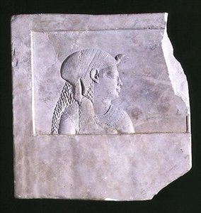 Heykeltıraşın tanrıça modeli, MÖ 246-222 dolayları (kireçtaşı) by Egyptian Ptolemaic Period
