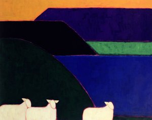 Fiyort Snaefellness, 1999 (kağıt üzerinde akrilik)