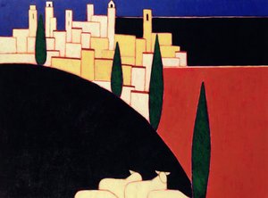 Koyunlu San Gimignano, 1999 (kağıt üzerinde akrilik)