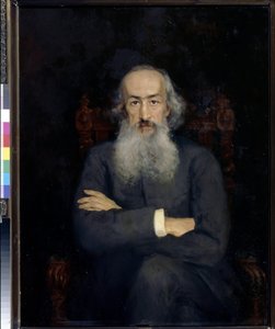 Hikayelerin portresi Constantin Bestoujev Rioumine (Bestoujev-Rioumine) (1829-1897) - Tablo Ekaterina Sergeevna Zarudnaya Kavos (1862-1918), tuval üzerine yağlı boya (101x79 cm) by Ekaterina Sergeevna Zarudnaya Kavos