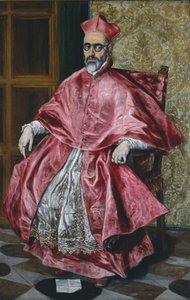 Bir Kardinal, c.1601 (tuval üzerine yağlı boya) by El Greco