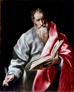 Toledo Katedrali Havariliği: “” Aziz Matta”” Domenikos Theotokopoulos dit El Greco (1541-1614) 1602-1605 Güneş. 100x76 cm Toledo, katedral by El Greco