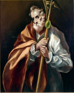 Apotre St. Jude plakası. Dominicos Thetokopoulos dit El Gracio tarafından yapılan tablo (120-1917) by El Greco