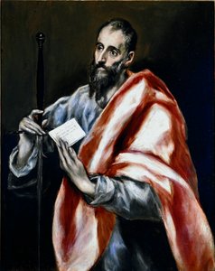 Apotre Aziz Paul. Domenikos Theotokopoulos dit El Greco tarafından tablo (1540-1614) by El Greco