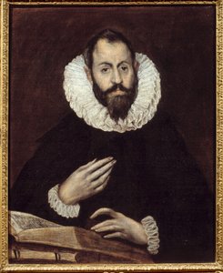 Adam portresi. Domenikos Theotokopoulos dit El Greco (1541-1614), 1600-1610 dolaylarında tablo. Tuval üzerine yağlıboya. Amiens, Musee De Picardie - Bir adamın portresi. Domenikos Theotokopoulos