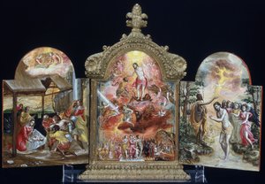 Portatif sunak (ahşap üzerine tempera) by El Greco