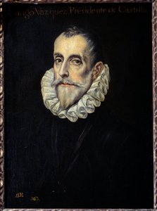 Domenikos Theotokopoulos dit El Greco (1541-1614) tarafından Maliye ve Kastilya Konseyi Başkanı Rodrigue Vazquez