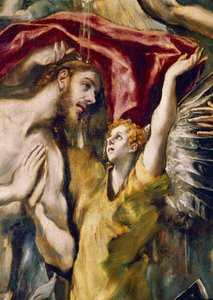 İsa'nın vaftizi, detay (tuval üzerine yağlı boya by El Greco