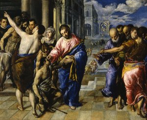 İsa kör adamı iyileştiriyor, c. 1573