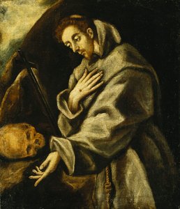 Meditasyonda Aziz Francis, by El Greco