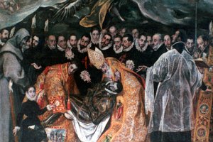 Kont Orgaz'ın Defin detayı, 1586-1588 by El Greco