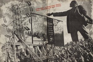 Komünizm, Sovyet hükümeti artı tüm ülkenin elektrifikasyonu, 1933. by Eliezer Markowich Lissitzky