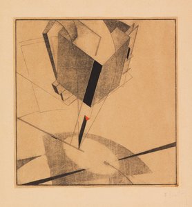 Proun 5A, 1919. by Eliezer Markowich Lissitzky