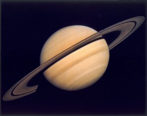 Voyager 1 tarafından fotoğraflanan Satürn ve halkaları