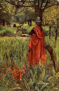 Elaine (renkli taş) by Eleanor Fortescue-Brickdale