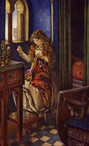 Elaine (renkli taş) by Eleanor Fortescue-Brickdale