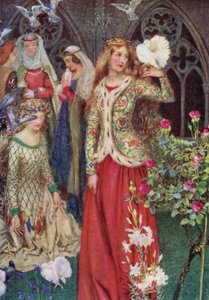 Guinevere (renkli taş) by Eleanor Fortescue Brickdale