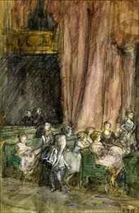 Provalar, c.1912 (kağıt üzerine suluboya) by Eleanor Fortescue Brickdale