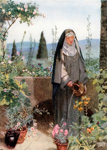 St Clare (renkli taş baskı)