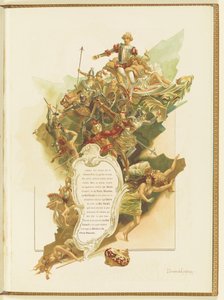 Marius Petipa ve Riccardo Drigo tarafından La Perle bale programı, 1896.