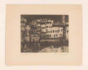 Borgo San Jacopo (Firenze) (nesne üzerindeki orijinal başlık) by Elena Wissmann (signed by artist)