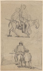 baba, oğul ve eşek by Elihu Vedder