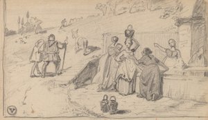 Baba ve Oğul, c. 1859. by Elihu Vedder