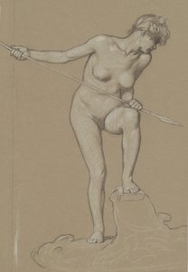 Mızraklı Kız Yunus, c. 1900. by Elihu Vedder