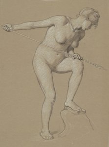 Mızraklı Kız Yunus, c. 1900. by Elihu Vedder