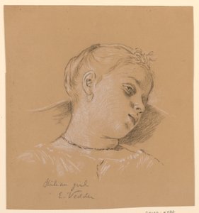 İtalyan kız by Elihu Vedder