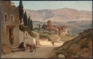 Perugia yakınlarında, 1870 by Elihu Vedder